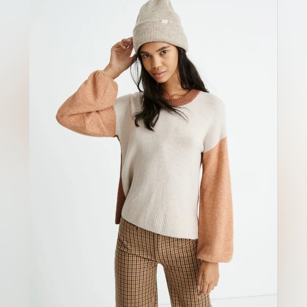 Madewell Payton Colorblock Sweater, S